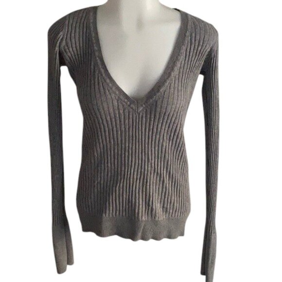 MOSSIMO V-neck Ribbed Sweater - Picture 1 of 8